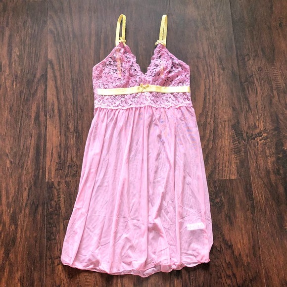 Cosabella Other - Pink and Yellow Lace Babydoll